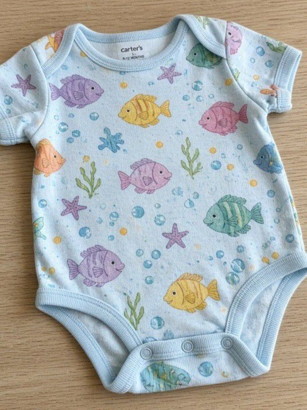 Y2K Vintage fish onesie